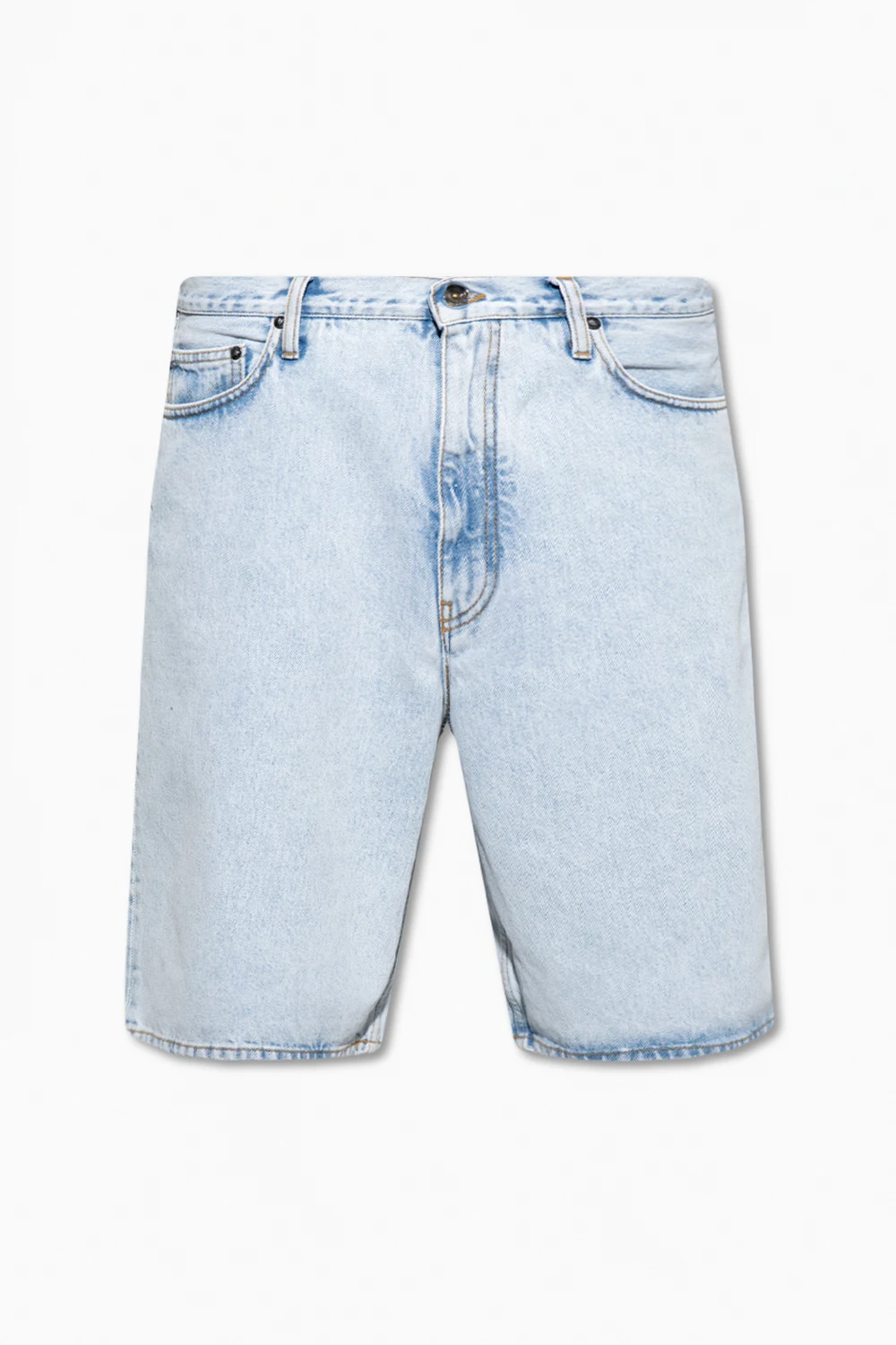 Loose-fitting denim shorts