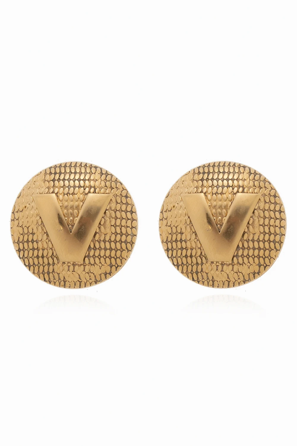 Mosiężne klipsy z logo