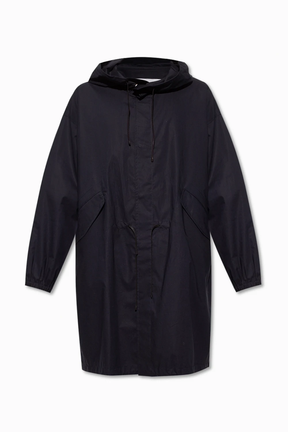 Coat with logo