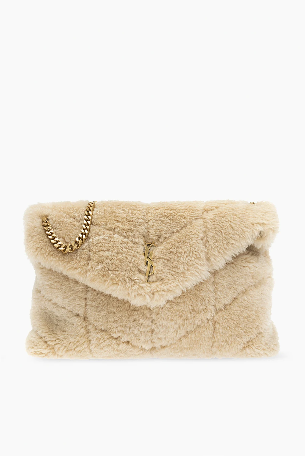‘Puffer Medium’ fur shoulder bag