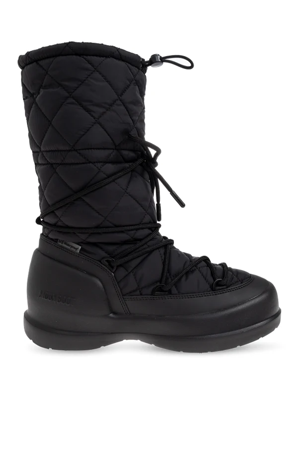 CZARNY Śniegowce ‘Mezzaluna Quilted’’