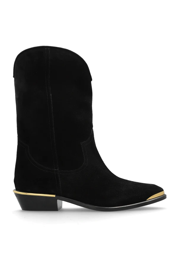 SCHWARZ Wildleder Stiefeletten „Elbana“