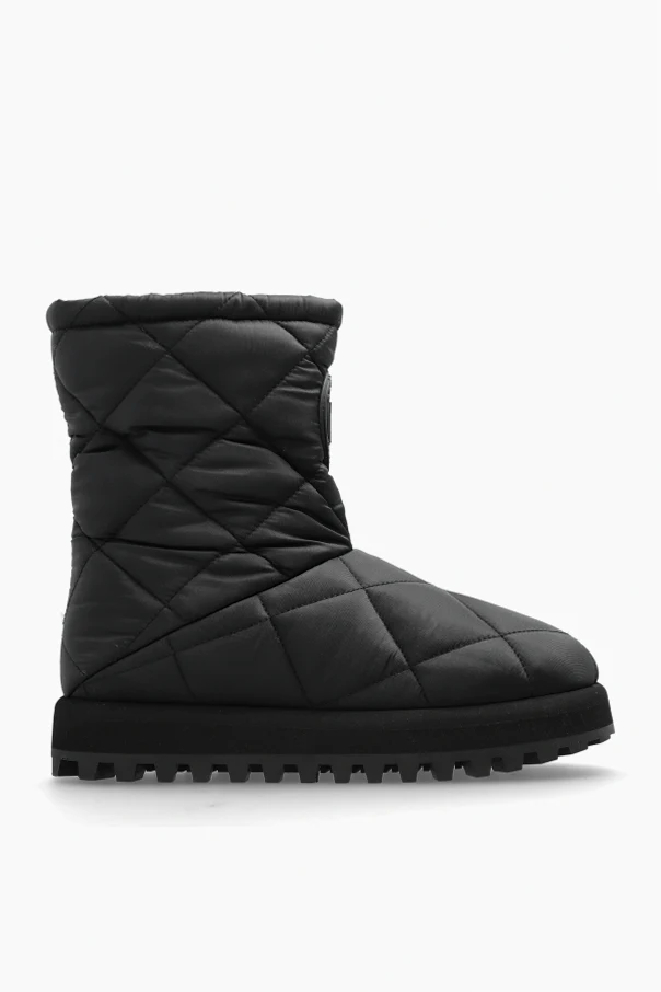 SCHWARZ Schneestiefel mit Logo
