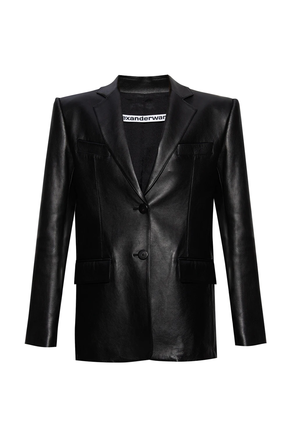 Leather blazer