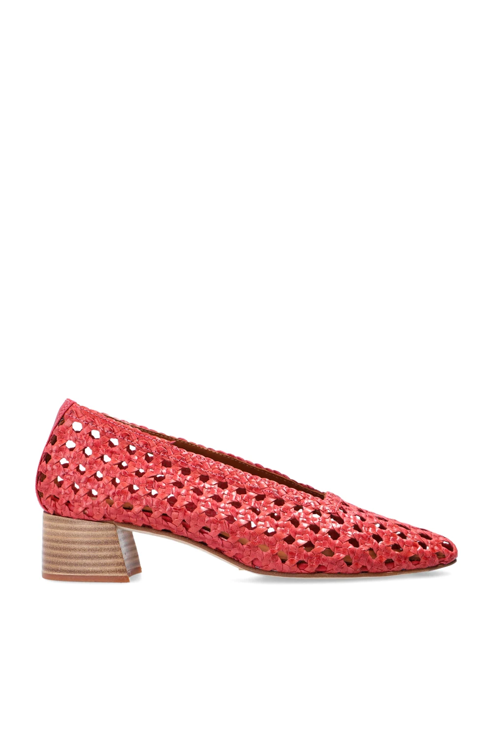 Plecione buty na obcasie ‘Taissa’