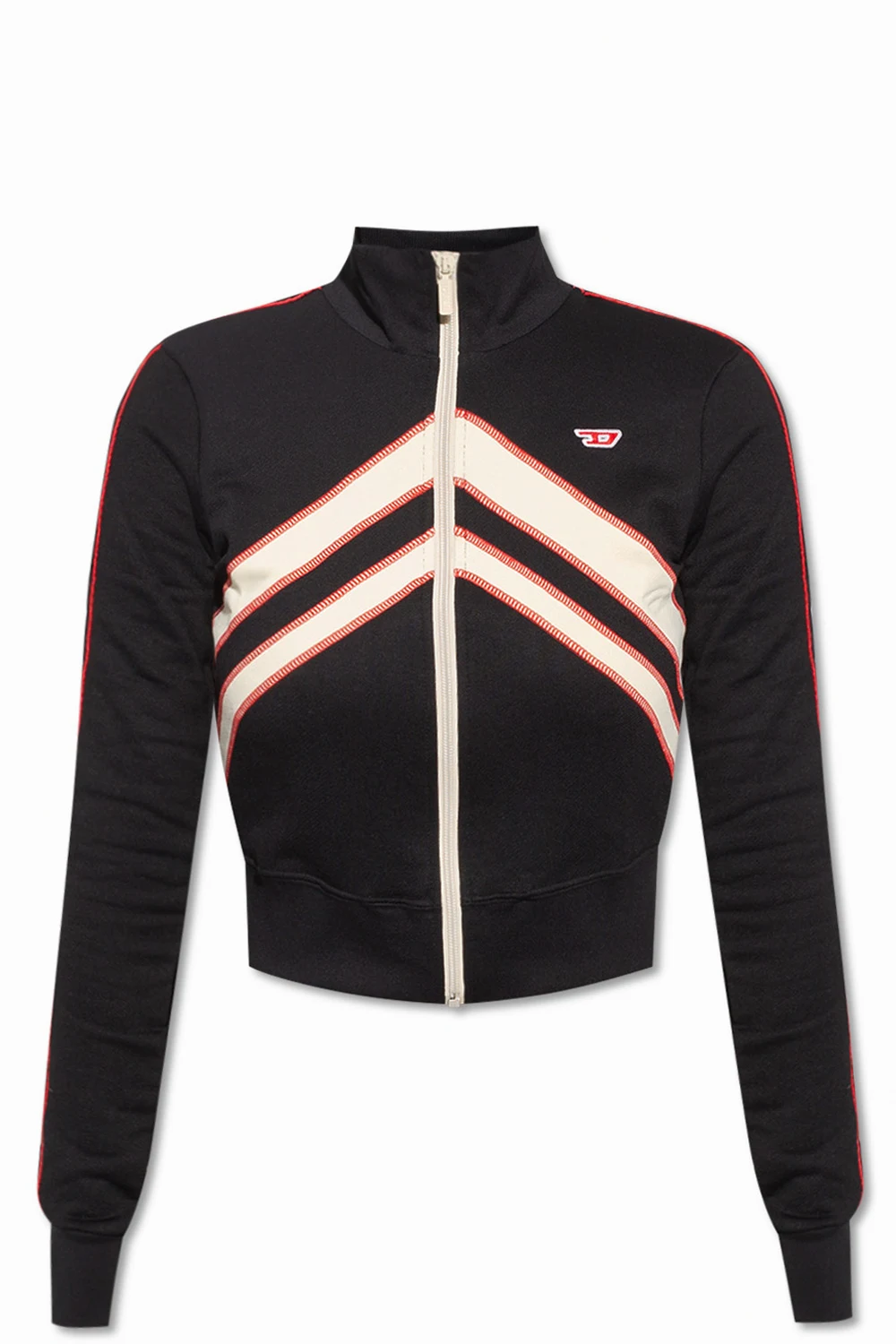 ‘F-Masc’ sweatshirt with standing collar