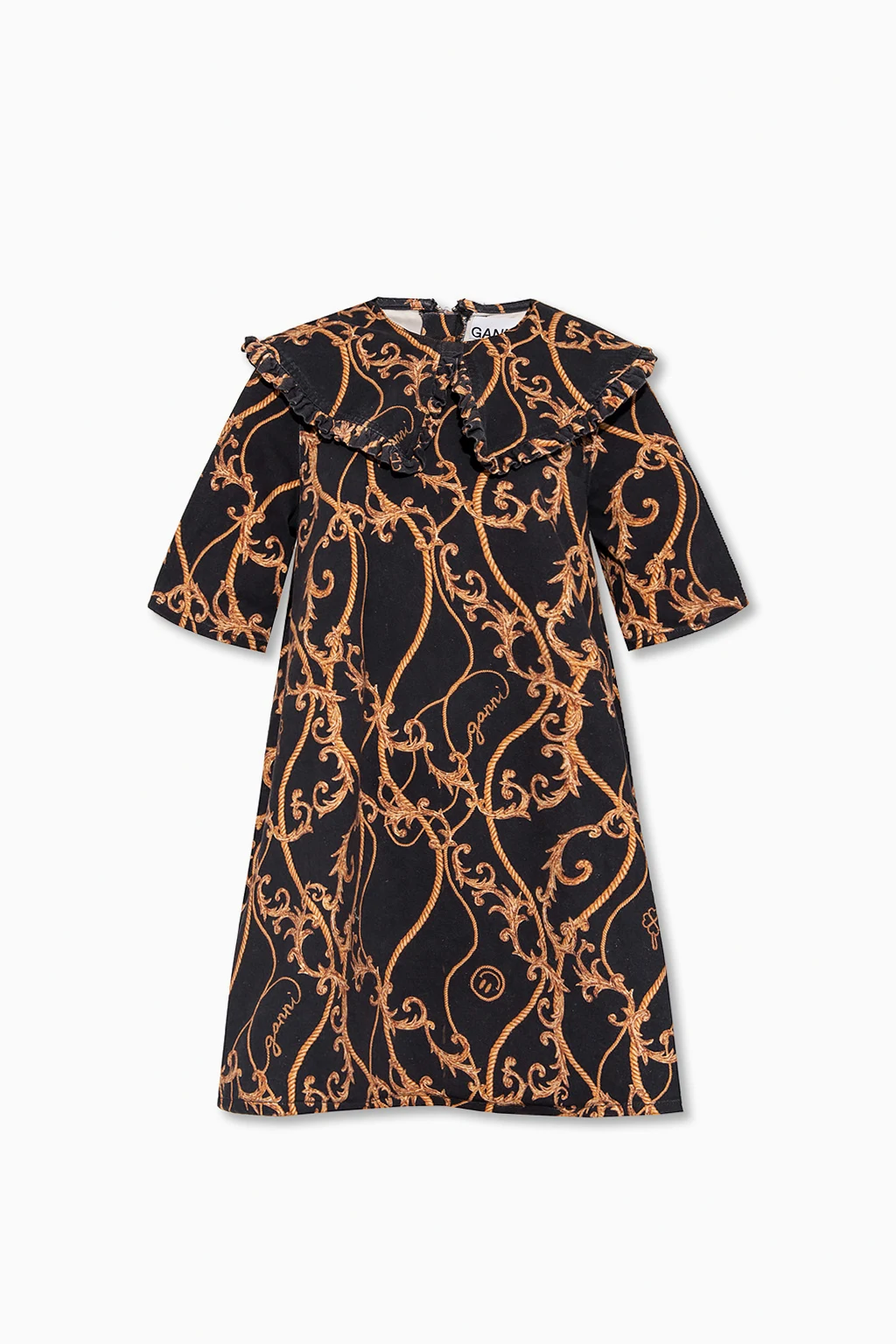 Dress with decorative collar