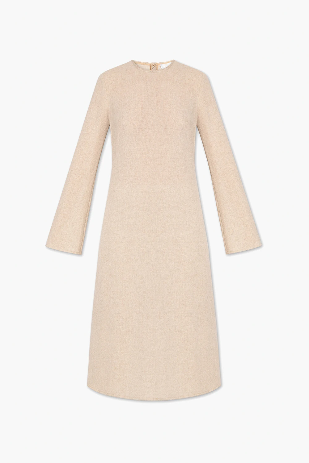 Dress with flared sleeves