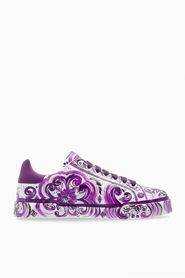 LILA Sportschuhe mit Print „Majolica“