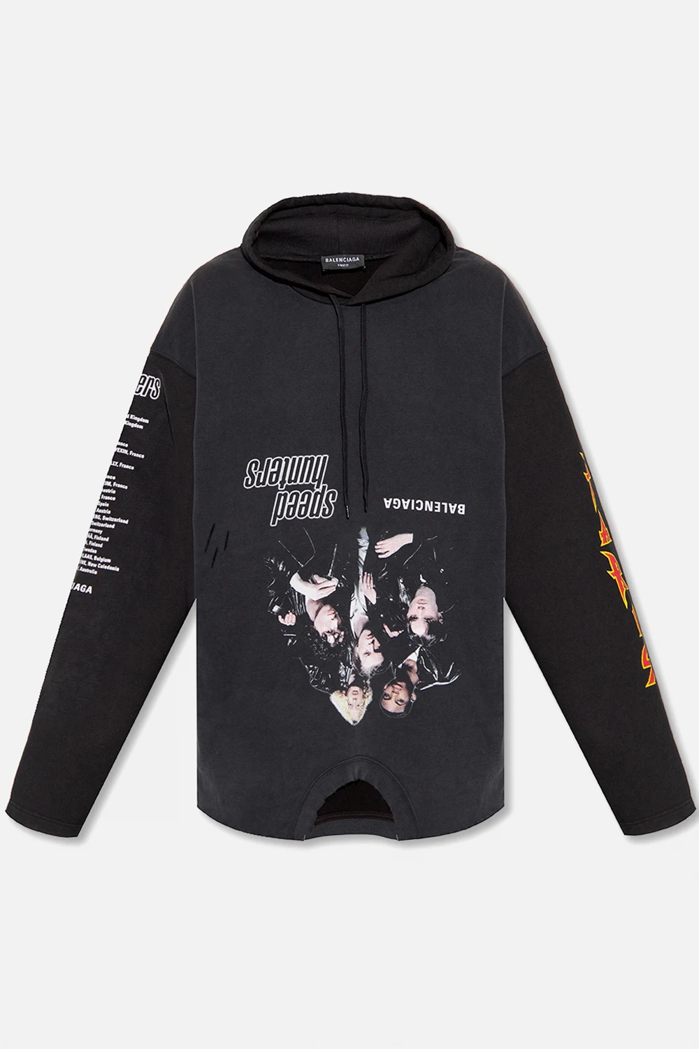 Sweatshirt in contrasting fabrics