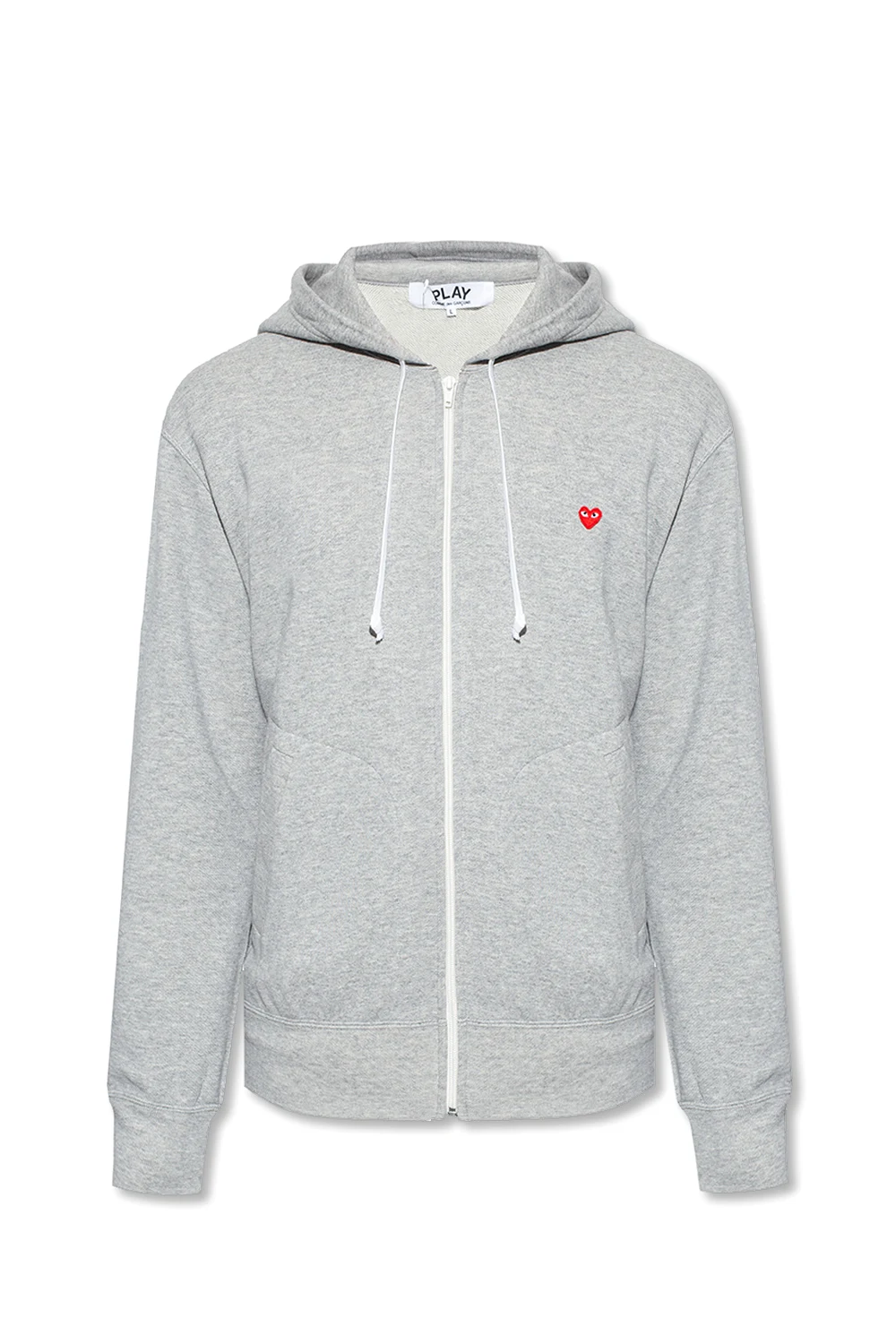 Hoodie with logo patch