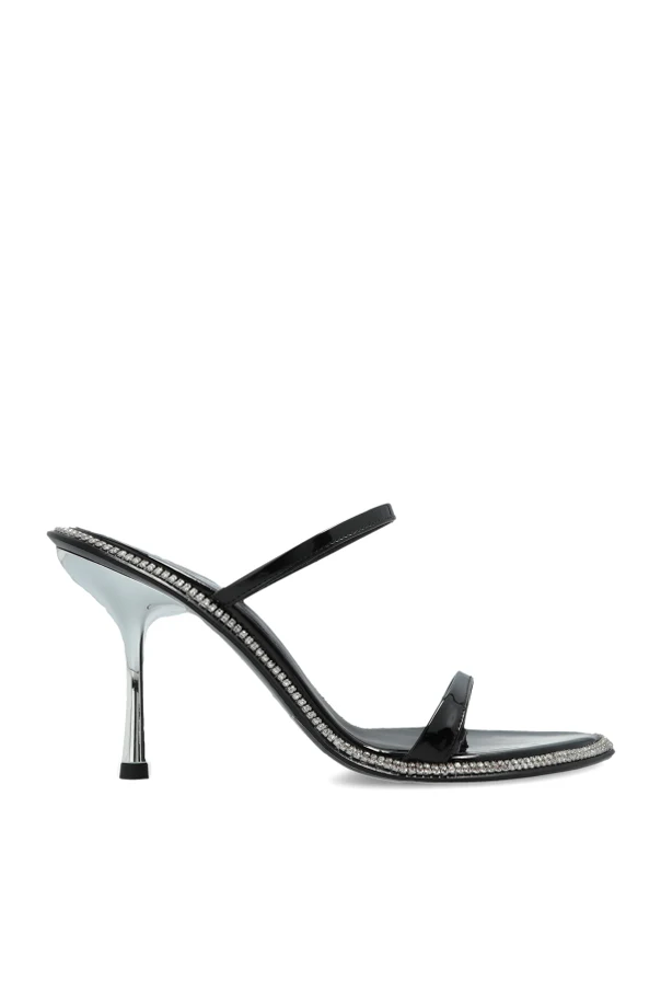 CZARNY Klapki na obcasie `D-HAVANNA`