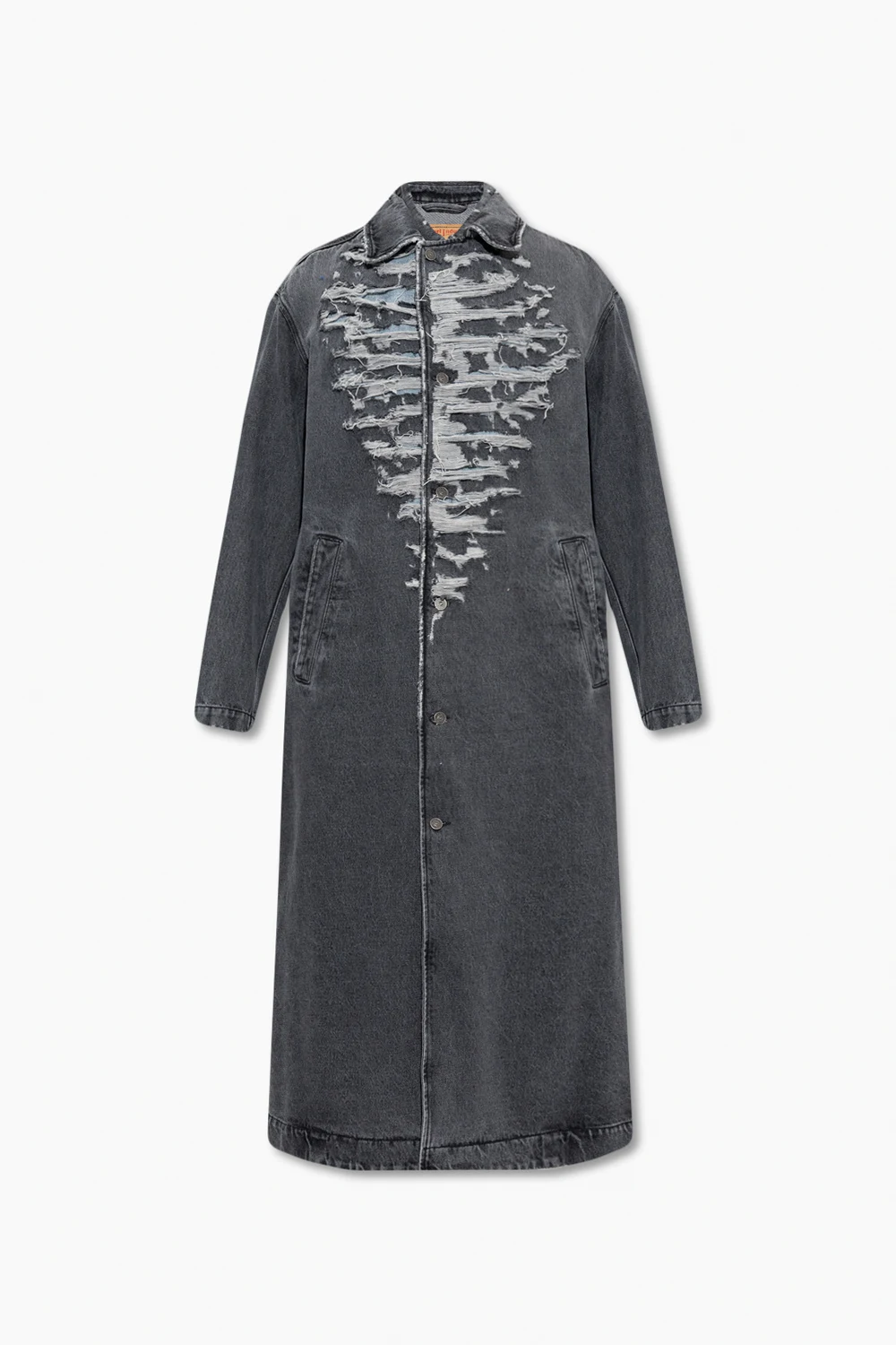 ‘D-ROKU-LONG’ denim coat