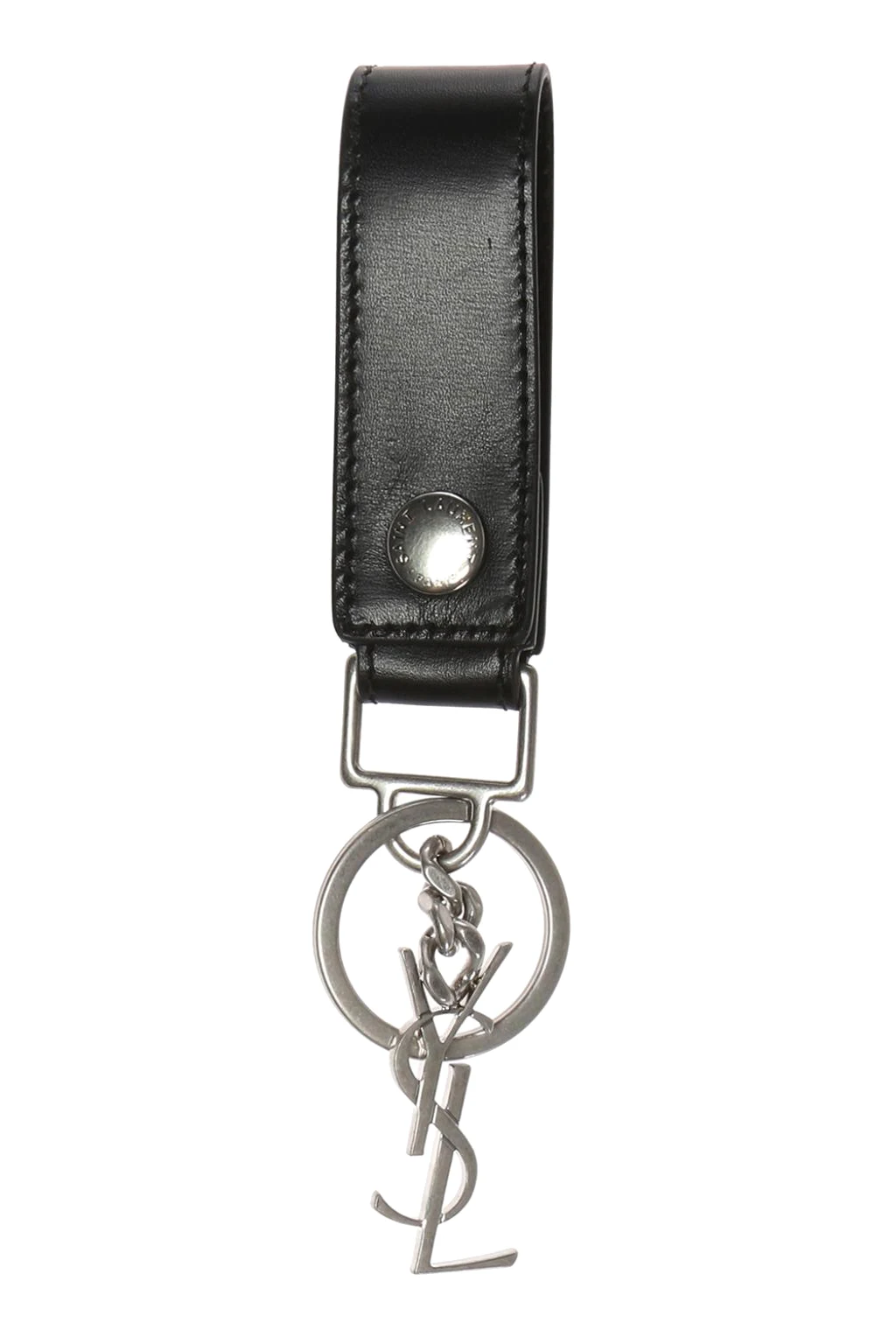 SCHWARZ Keyring with a metal logo