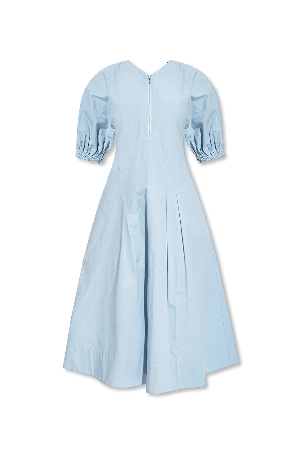 Dress with puff sleeves