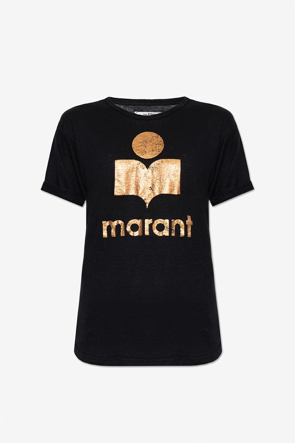 ‘Koldi’ linen T-shirt with logo