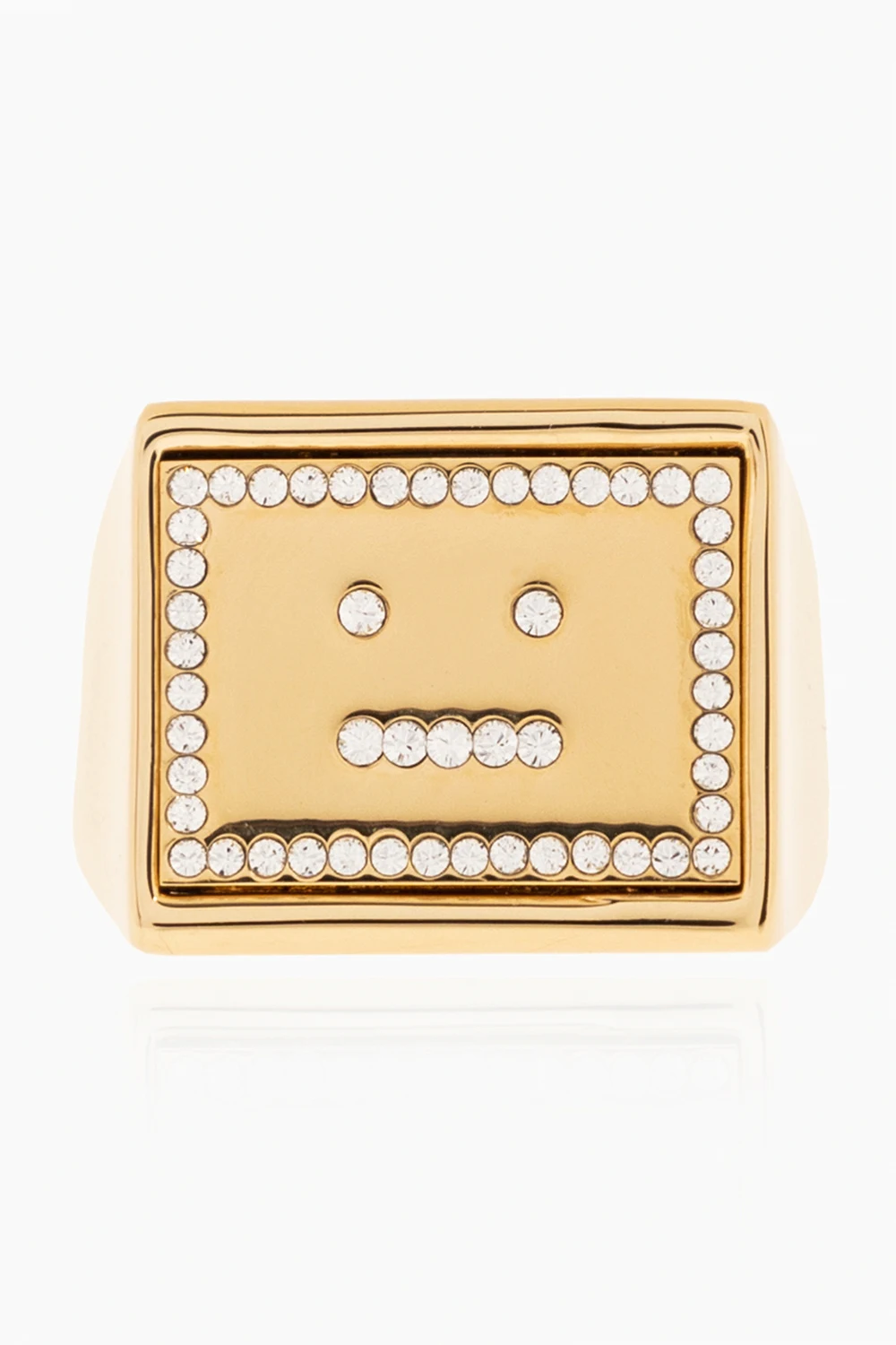 Brass ring with logo