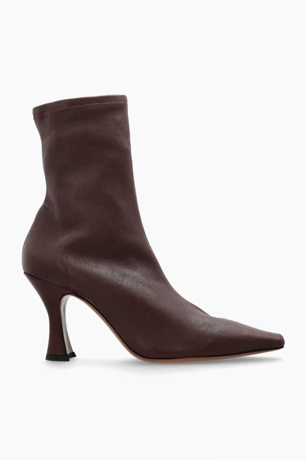 BROWN Heeled ankle boots 'Ran'