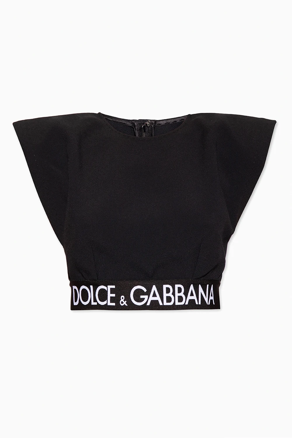 Top with padded shoulders