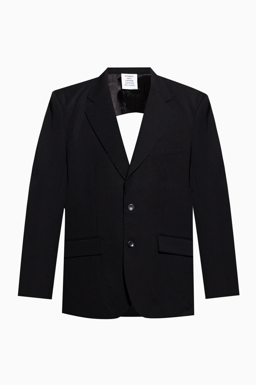 Blazer with cut-out back