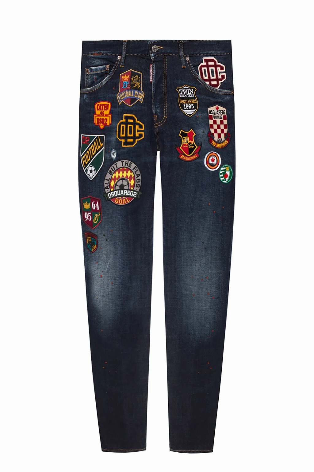 Jeansy z naszywkami ‘Cool Guy Jeans’