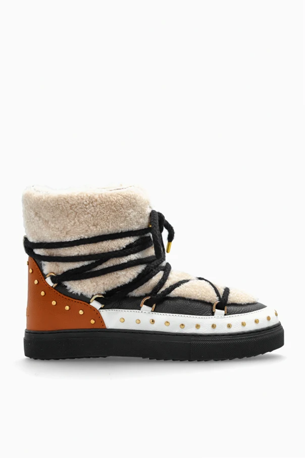 kremowy Śniegowce `Curly Rock`