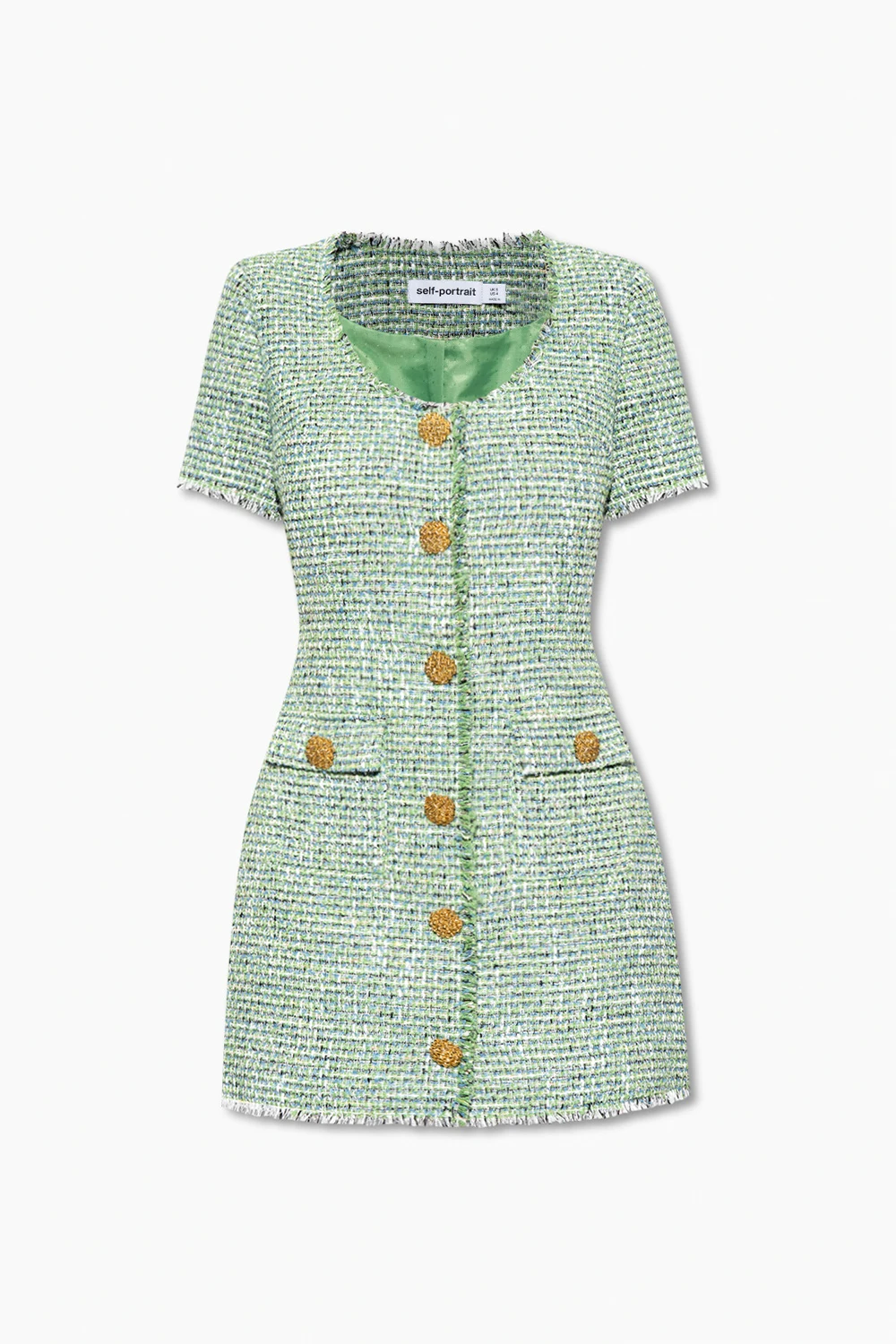 Dress with decorative buttons