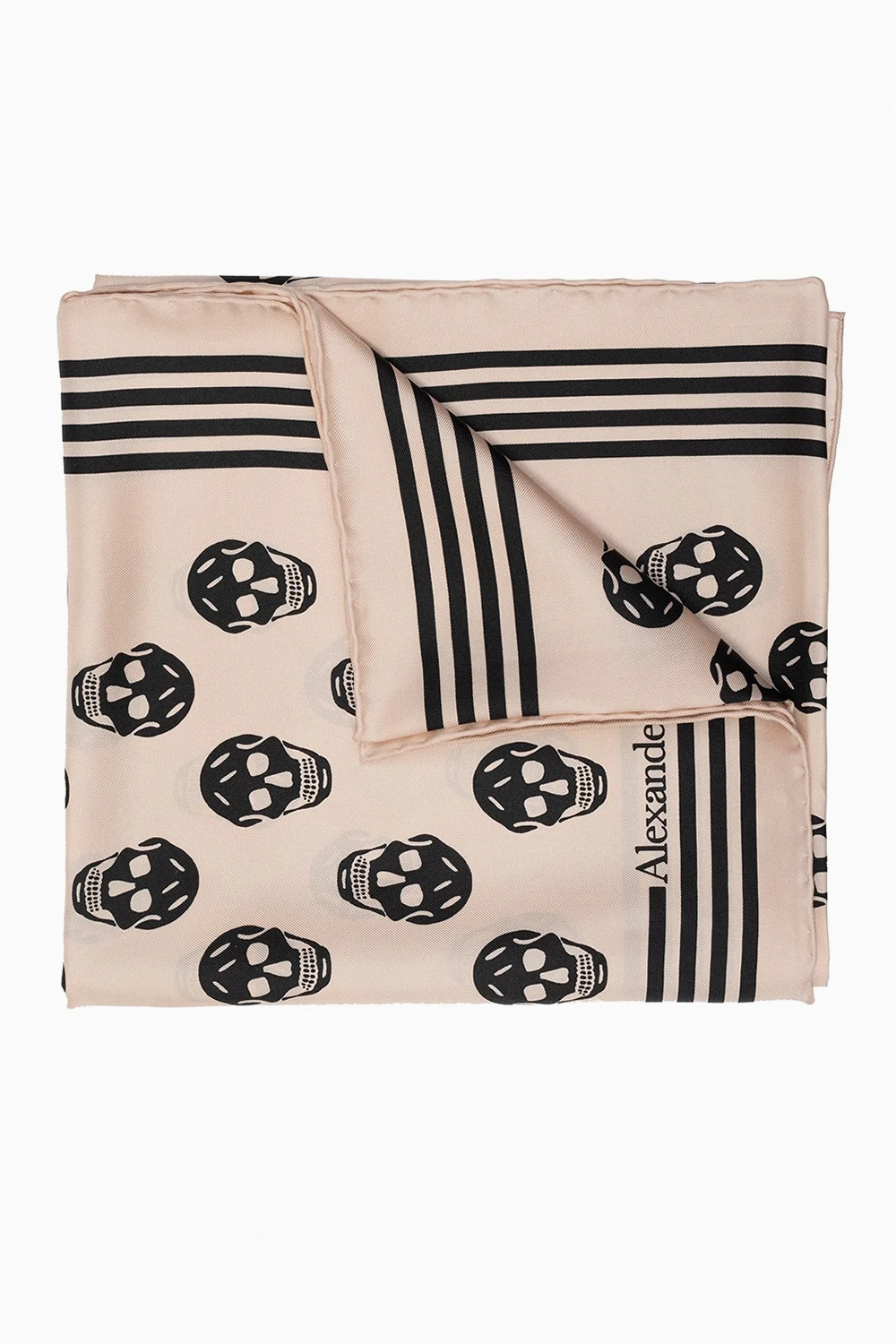 Shawl with skull motif