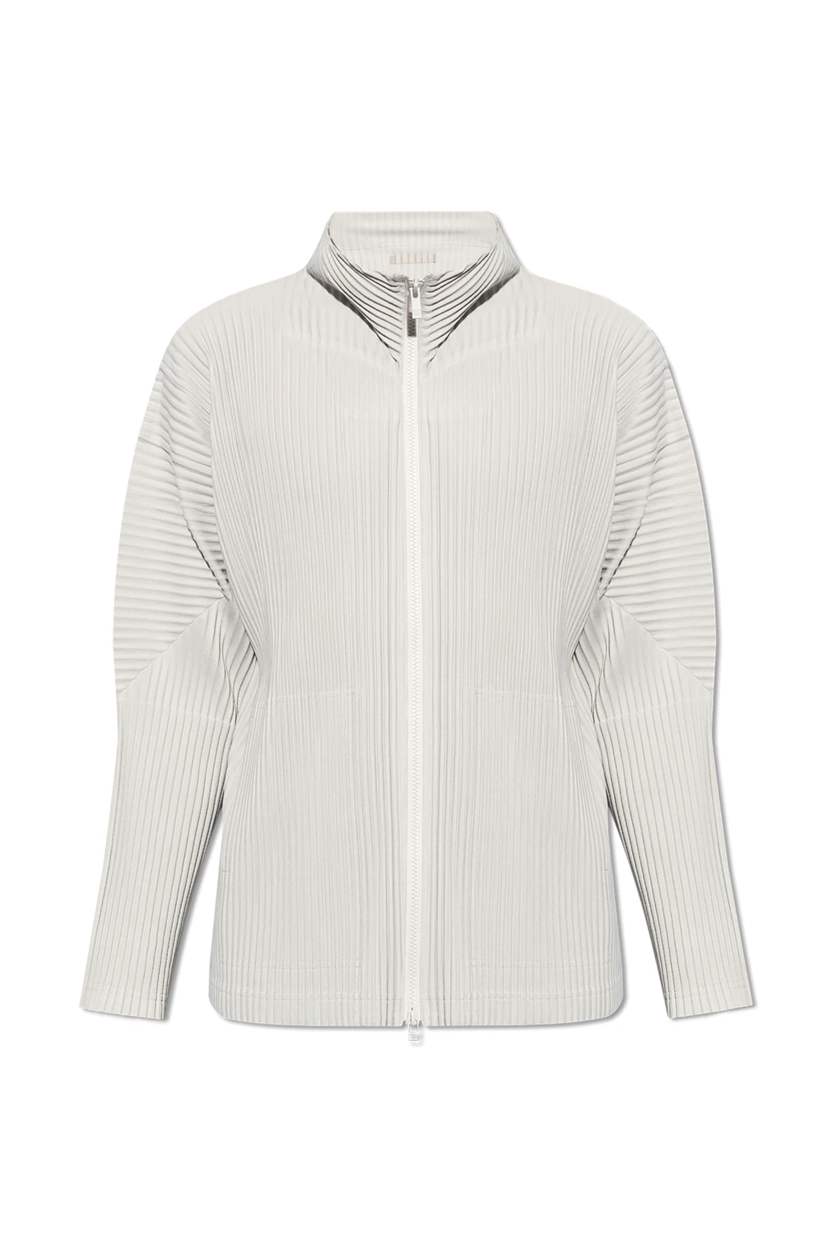 GRAU Plissiertes Sweatshirt
