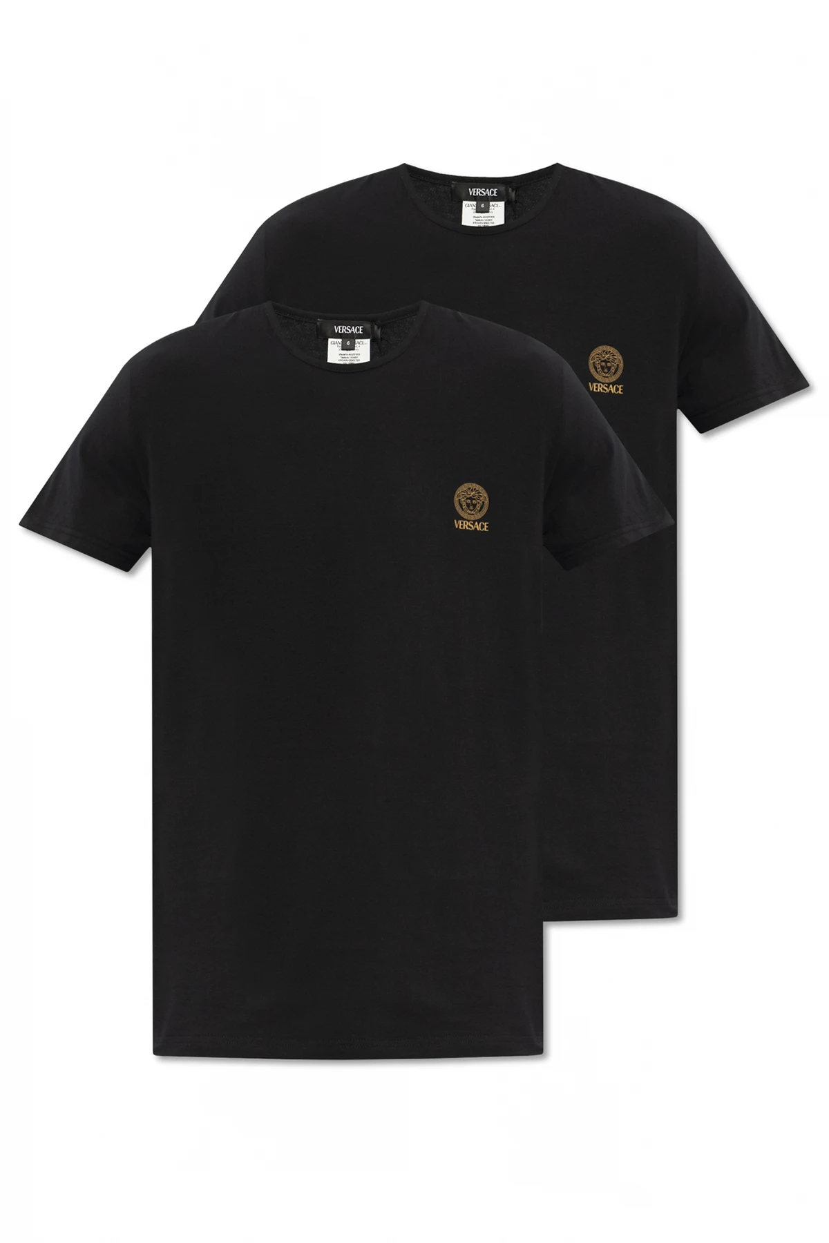 CZARNY Dwupak t-shirtów z kolekcji ‘Underwear’