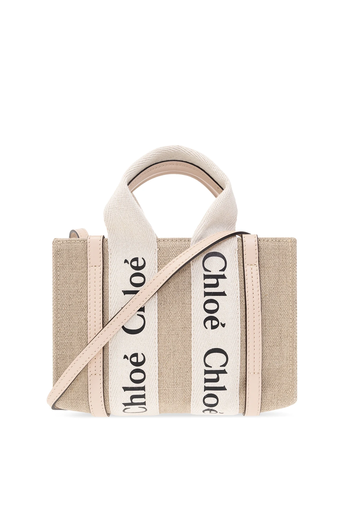 BEIGE ‘Woody Mini’ shopper bag