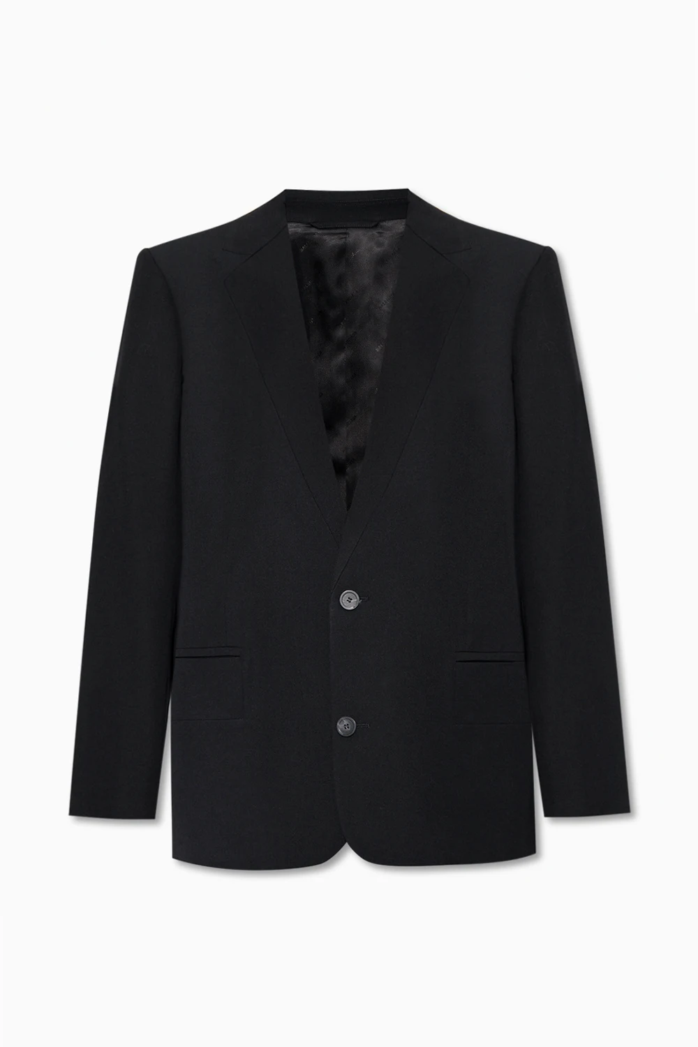 Logo-patched blazer