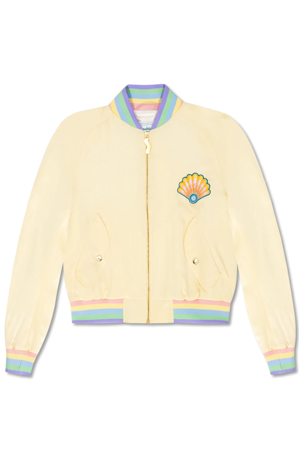 Silk bomber jacket