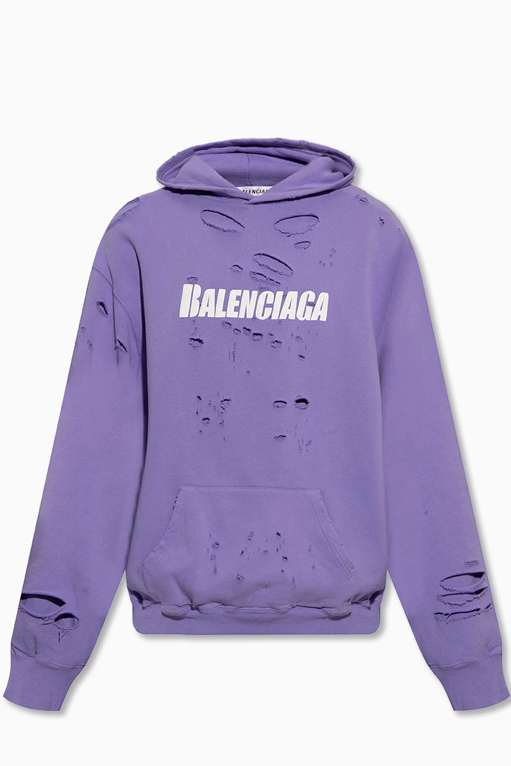 Hoodie with faded effect