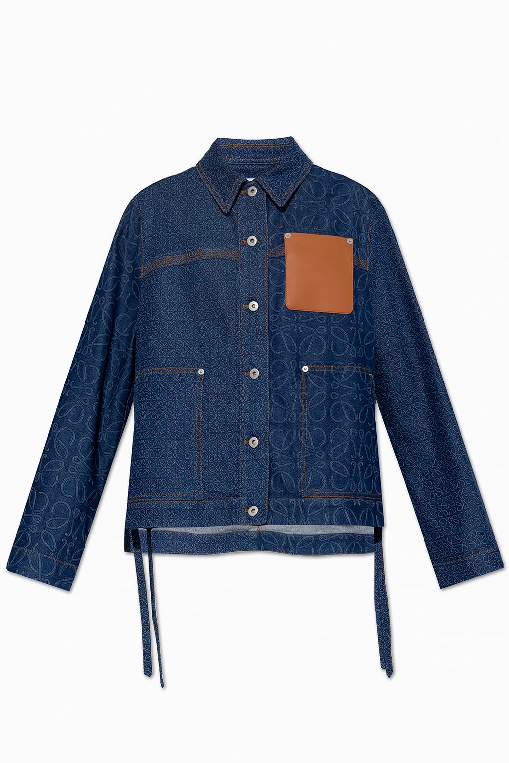 Jeansowa kurtka z monogramem