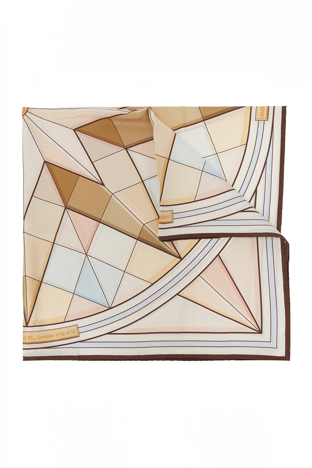 Jedwabna chusta z motywem gwiazdy