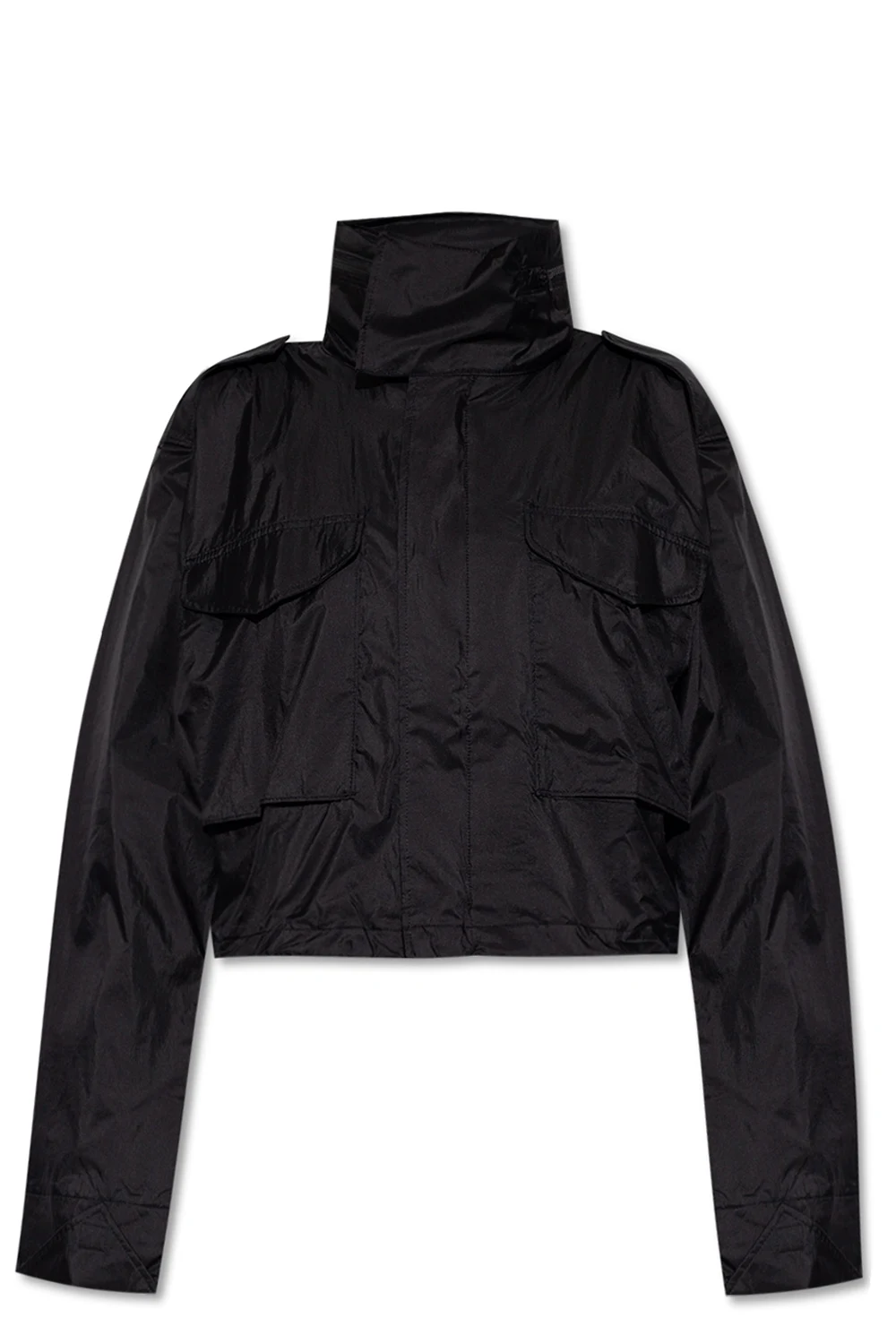 Cropped jacket with logo
