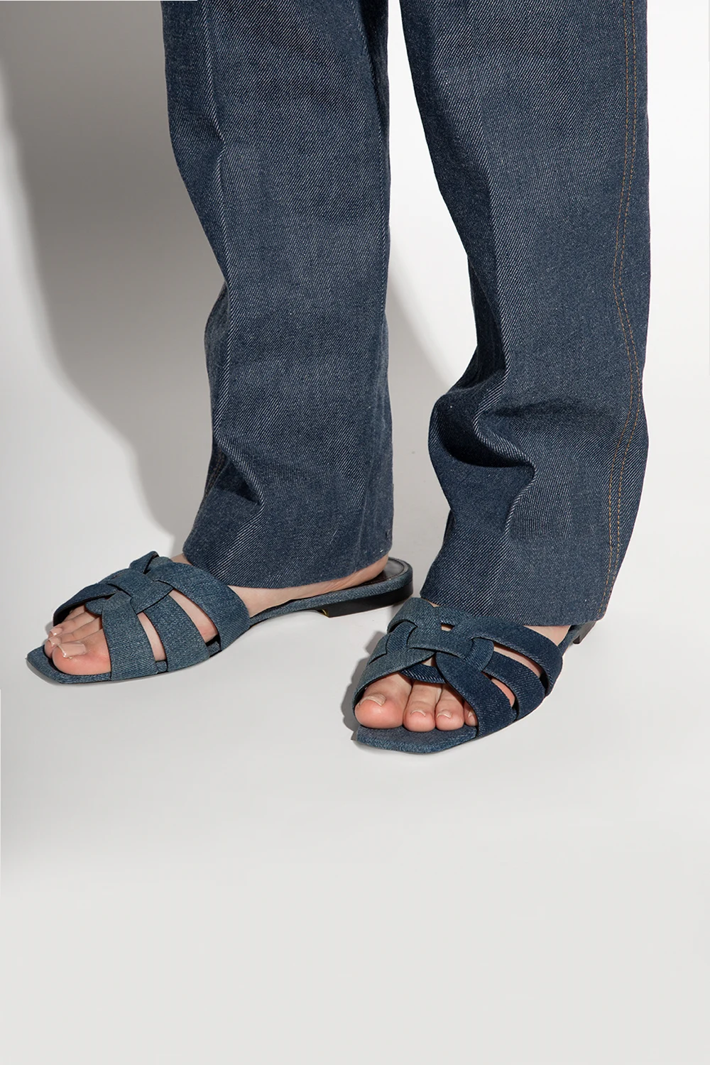 ‘Tribute’ denim slides