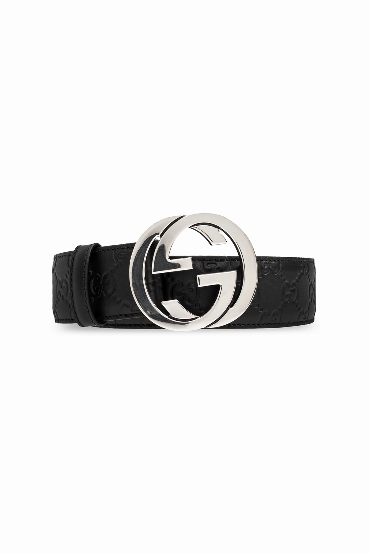 BLACK 'Guccissima' Leather Belt