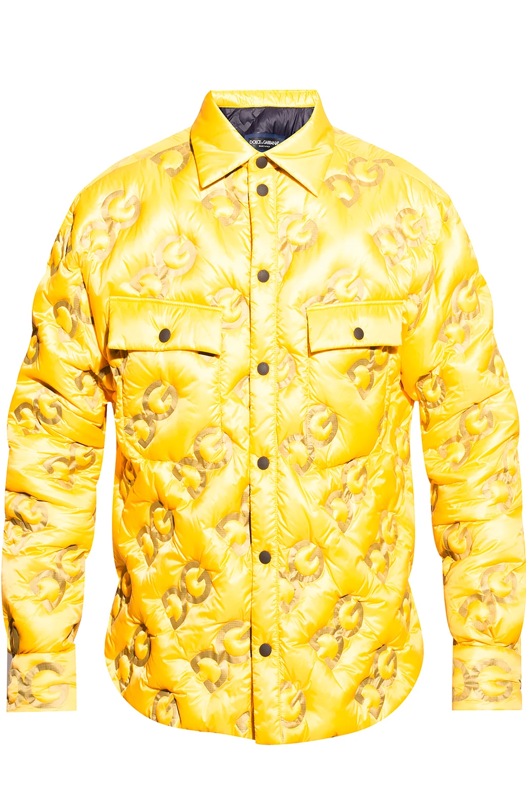 Quilted jacket with logo
