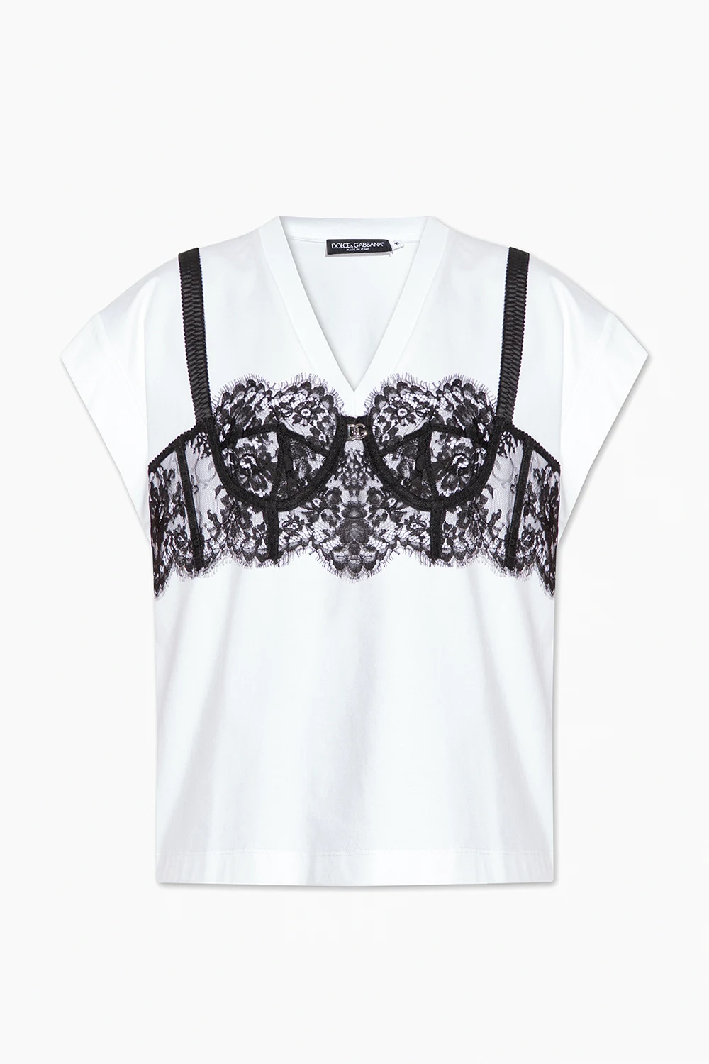 T-shirt with bralette details