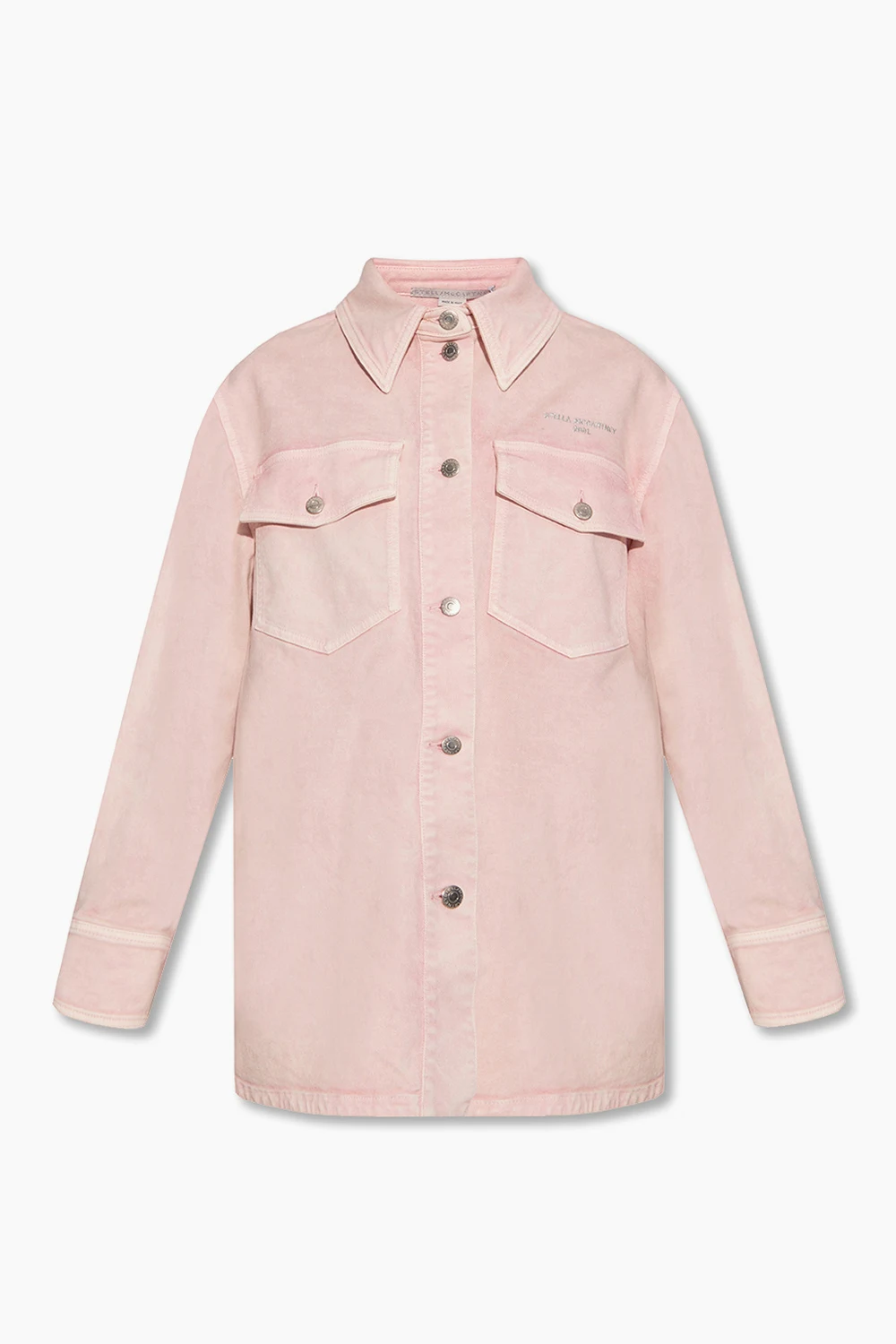 Denim shirt with logo