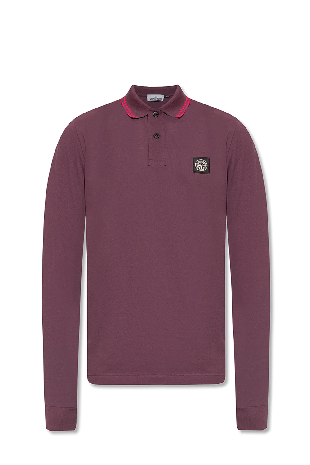 Polo shirt with long sleeves