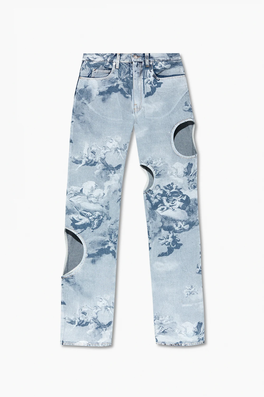 Jeans with cut-outs