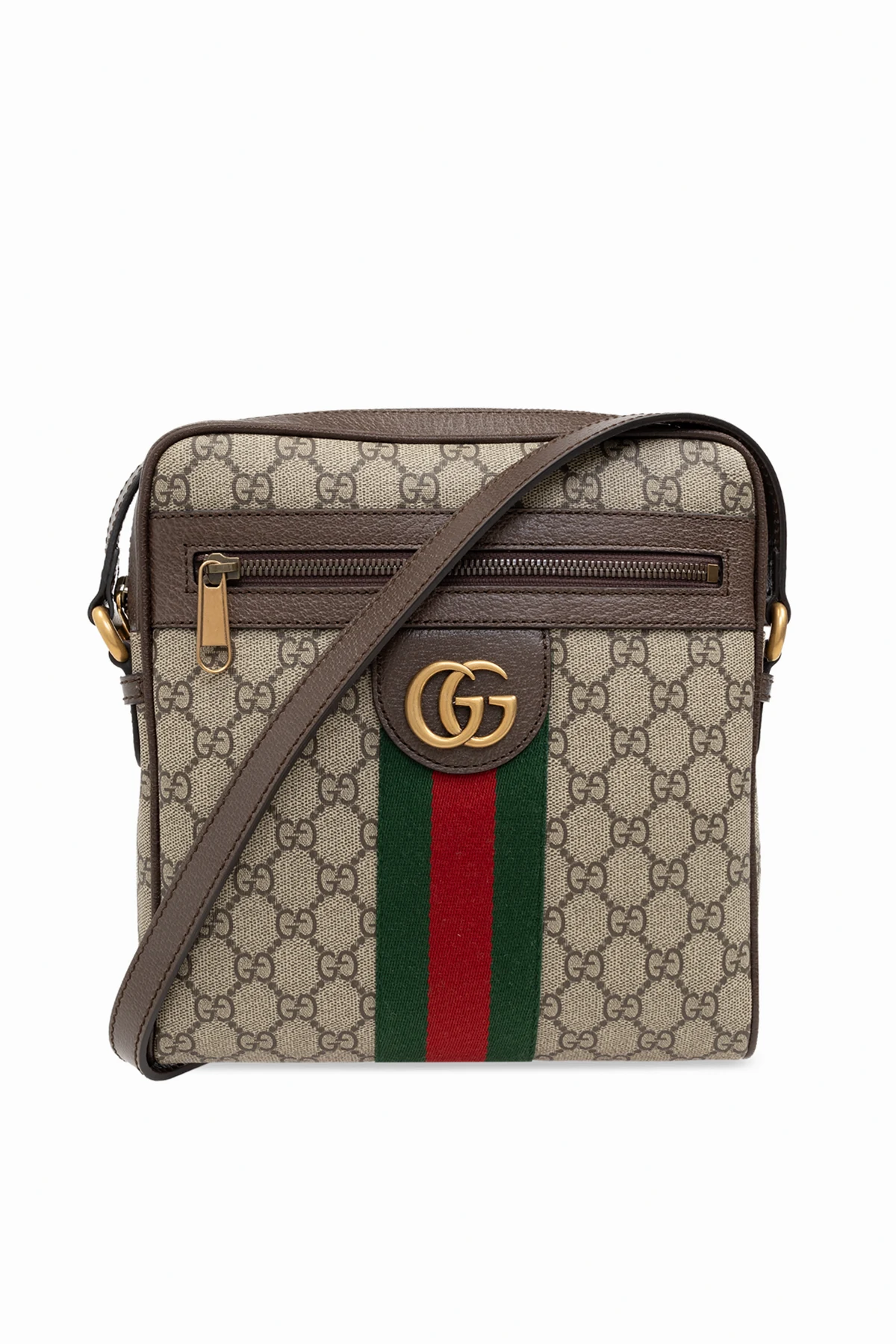 BRĄZOWY Torba na ramię 'Ophidia'