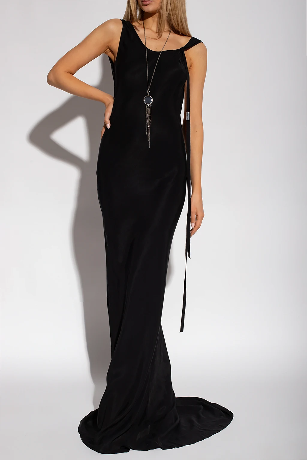 ‘Isabel’ silk dress with denuded back