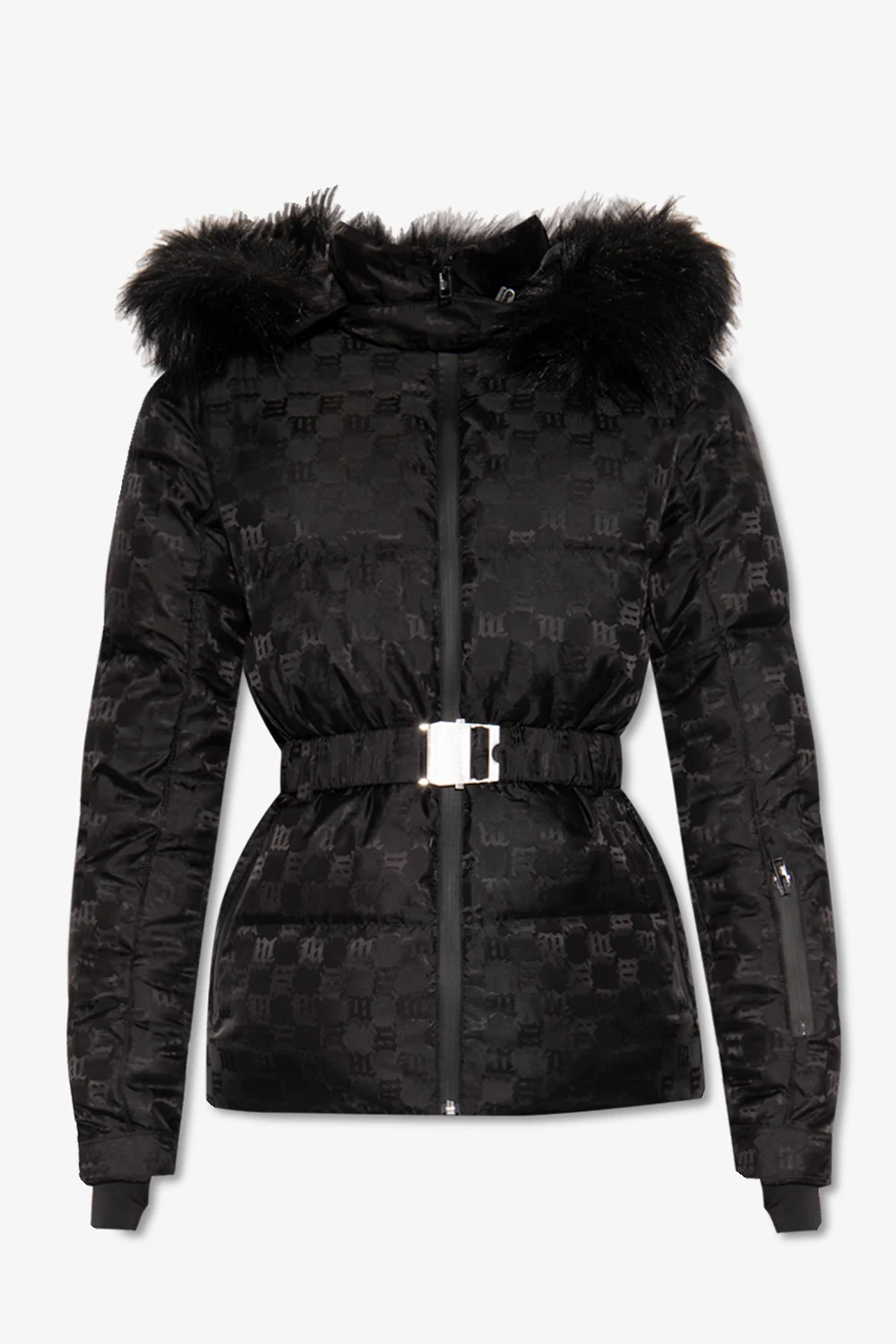 Ski jacket with monogram
