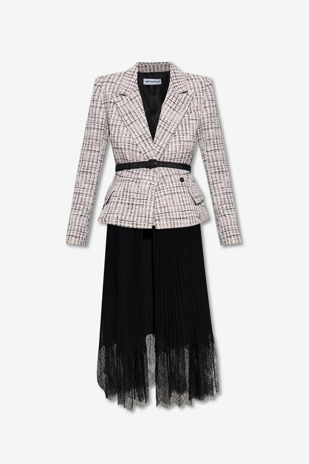 Sukienka z łączonych materiałów