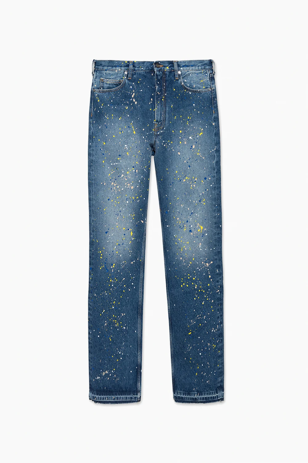 Jeans with paint splatter effect