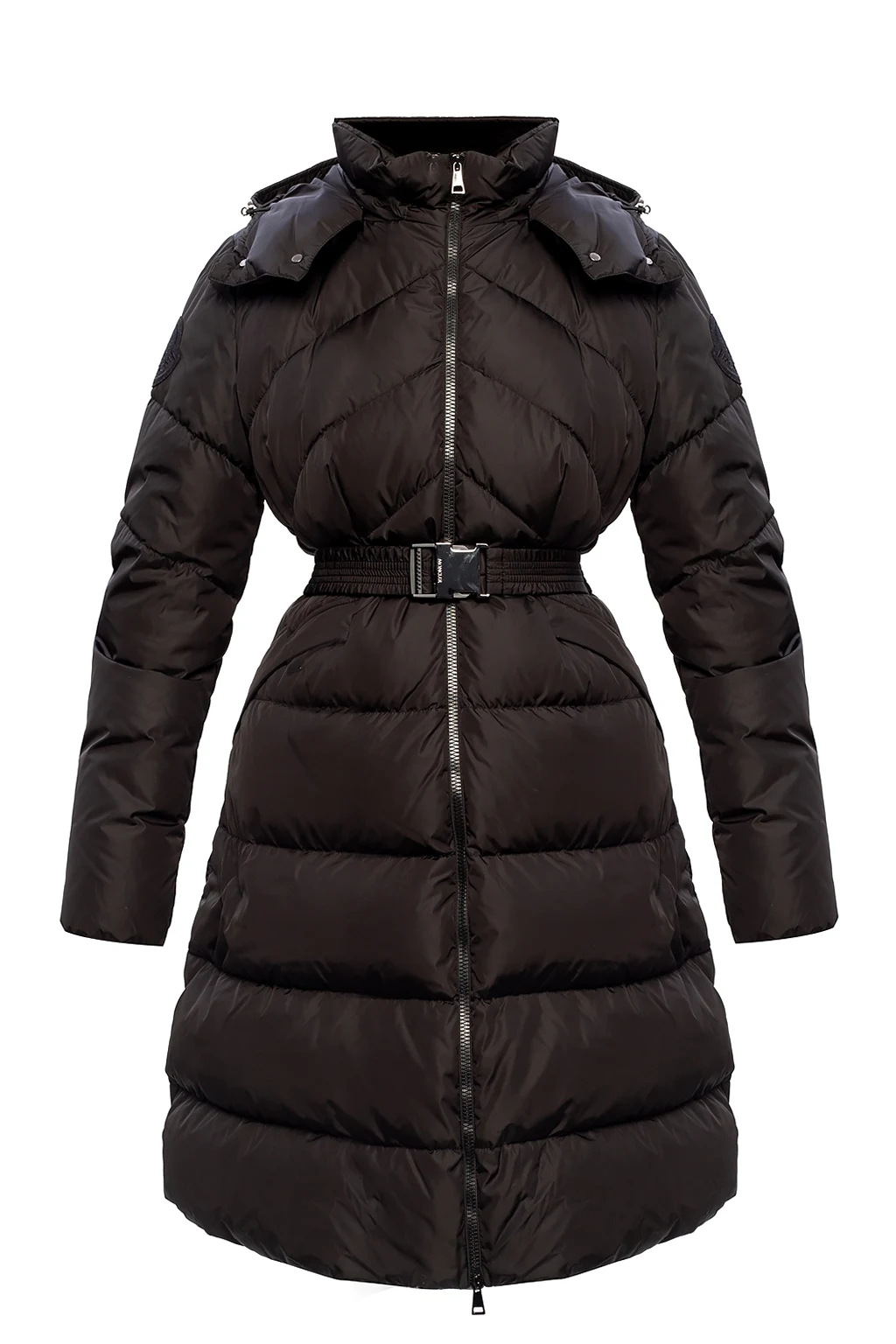 Pikowany płaszcz puchowy z kapturem 'Agot'